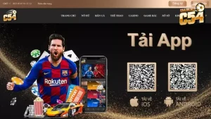 Tải app C54 về Mobile: Trải nghiệm cá cược trực tuyến mượt mà Nhà cái C54 hỗ trợ cho cả hệ điều hành iOS và Android