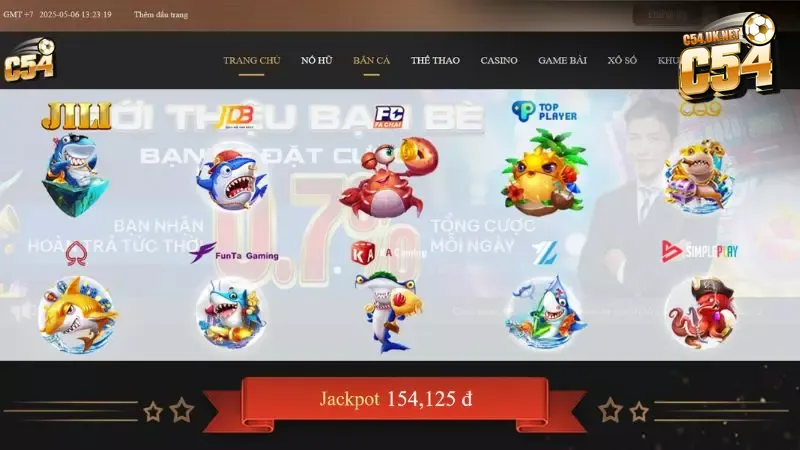 Thế giới cá cược với hàng loạt trò chơi hấp dẫn tại nhà cái C54